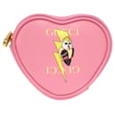 Gucci x Bananya Heart Leather Coin Case