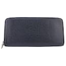 Louis Vuitton Black Leather Long Wallet