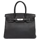 Sac à main Hermès Birkin 30 en Togo noir