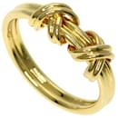 Anillo Doble Firma Tiffany en oro amarillo de 18 quilates - Tiffany & Co