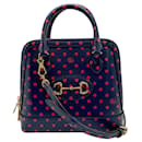 Gucci Handbag Shoulder Bag in Navy and Red