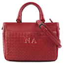 Sac à main en cuir rouge Bottega Veneta