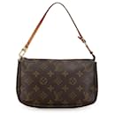 Sac à épaule Pochette Accessoires Monogram Louis Vuitton marron