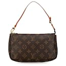 Braune Louis Vuitton Monogram Pochette Accessoires Schultertasche