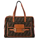 Brown Fendi Zucca Canvas Pocket Handbag