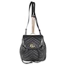 Mochila Gucci Mini GG Marmont de piel matelassé negra