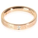 Anel de diamante Tiffany & Co. em ouro rosa 18k 0,07 CTW