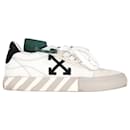 Off-White Low Vulcanized Sneakers in White Calf Leather - Off White