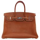 Hermès Marron Barenia Faubourg Birkin Retourne 35