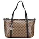 Bolso tote Gucci Brown GG Crystal Abbey D Ring