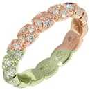FRED K18PG Diamond Celebration Ring #49 (8.5) in Great Condition - Autre Marque
