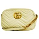 Gucci GG Marmont Ivory Leather Shoulder Bag