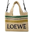 Borsa Loewe in rafia, borsa a spalla 2 in 1