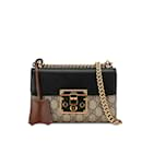 Gucci GG Supreme Small Padlock Chain Shoulder Bag