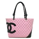 Bolsa de ombro grande Chanel Cambon Line para mulheres