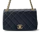 Chanel Black Lambskin Chain Shoulder Bag