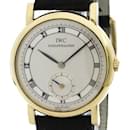 IWC Portofino 18K Gold Leather Hand-Winding Men's Watch