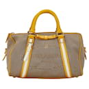 Prada Jacquard Handbag in Brown and Yellow