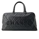 Bolso Boston de cuero caviar negro Chanel