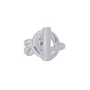 Bague en argent Hermes Croisette GM - Hermès