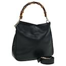 GUCCI Bamboo Shoulder Bag Leather 2way Brown 001 2113 1638 Auth 76394 - Gucci