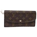 LOUIS VUITTON Monograma Carteira Emily Wallet Rose Valerine M61289 Auth 79663 - Louis Vuitton