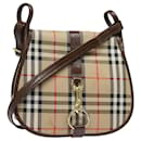 Burberrys Nova Check Shoulder Bag Canvas Beige Auth ep4701 - Autre Marque