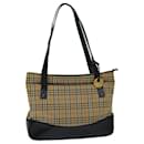 Burberrys Nova Check Tote Bag Canvas Beige Auth ep4691 - Autre Marque