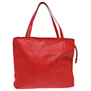 Borsa Tote in pelle rossa CELINE Auth bs15628 - Céline