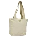 Sac fourre-tout en nylon PRADA beige Auth 80097 - Prada