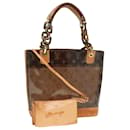 LOUIS VUITTON Bolsa Tote Cabas Amble PM em vinil Monogram marrom LV Auth 80349 - Louis Vuitton