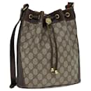 Bolsa de ombro GUCCI GG Supreme Web Sherry Line em couro PVC bege Auth 79176 - Gucci