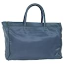 PRADA Sac Tote Nylon Bleu Auth 80579 - Prada