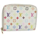 LOUIS VUITTON Monograma Multicolor Zippy Monedero Blanco M93741 LV Auth 81226 - Louis Vuitton