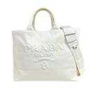 Prada Canvas Shoulder Bag 1BG395