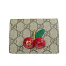 Gucci GG Supreme Cherry Bi-fold Wallet