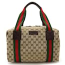 Gucci GG Canvas Sherry Line Handbag