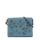 Bottega Veneta Blue Leather Coin Purse