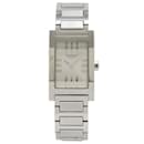 Hermes Tandem Silver Dial Stainless Steel Ladies Quartz Watch - Hermès