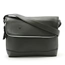 BALLY Schultertasche aus dunkelkhakifarbenem Leder - Bally