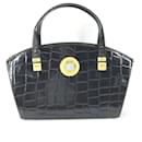 Borsa tote vintage in rilievo Versace