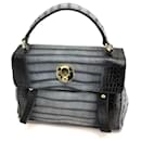 Yves Saint Laurent Gray Leather Handbag