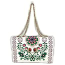 Bolso de hombro de cuero blanco Tory Burch