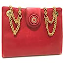 Bolsa de ombro vintage em couro vermelho Tiffany & Co.