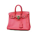 Sac à main Hermes Birkin 25 en Rose Azalee - Hermès