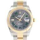 Rolex Datejust 41 Slate Green Roman Dial Wristwatch