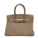 Hermes Birkin 30 Handbag in Etoupe Gray - Hermès