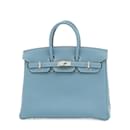 Hermes Birkin 25 Handbag in Blue Jean - Hermès