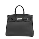 Hermes Birkin 35 Handbag in Black Togo Leather - Hermès