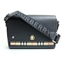 Bolsa de ombro preta Burberry